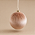 Bola de Natal em Veludo Creme/Bege – 15 cm - Imagem 1