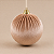 Bola de Natal em Veludo Creme/Bege – 20 cm - Imagem 3