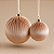 Bola de Natal em Veludo Creme/Bege – 20 cm - Imagem 1