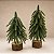 Mini Árvore de Natal Toque Real com Base de Madeira – 20 cm - Imagem 1