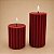 Vela Decorativa LED Vermelha Canelada – 10 x 7,5 cm - Imagem 3