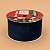 Fita Aramada Dupla Face de Veludo Azul-Marinho e Prata – 6,3 cm x 9,14 m - Imagem 2