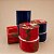 Fita Aramada Dupla Face de Veludo Vermelho e Xadrez Tartan – 6,3 cm x 9,14 m - Imagem 3