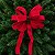 Laço Pronto de Natal em Veludo Vermelho 5 Pontas 18 x 22 cm - Imagem 1