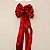 Laço Grande para Topo de Árvore de Natal em Veludo Vermelho 6 Pontas 38 x 90 cm - Imagem 2