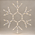 Floco de Neve Iluminado LED Branco Quente Bivolt 40 x 34 cm – Decoração de Natal - Imagem 1