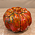 Mini Abóbora Decorativa de Cerâmica Laranja 6x7cm - Imagem 1