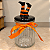 Pote de Vidro Halloween com Tampa Hermética Perninhas de Bruxa - Imagem 1