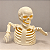 Caveira Esqueleto com LED Halloween 10 cm - Imagem 1
