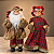 Mamãe Noel Natalina Rústico 40 cm com Vestido Xadrez Tartan Vermelho – Decoração de Natal - Imagem 4