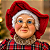 Mamãe Noel Natalina Rústico 40 cm com Vestido Xadrez Tartan Vermelho – Decoração de Natal - Imagem 2