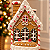 Casinha Gingerbread de Natal em Resina com LED 30 cm - Imagem 2