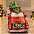 Carrinho Natalino com Papai Noel e Pinguim com LED em Resina 13 x 30 cm - Imagem 3