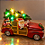 Carrinho Natalino com Papai Noel e Pinguim com LED em Resina 13 x 30 cm - Imagem 4