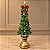 Árvore de Natal Lollipop em Resina 59 cm com base xadrez e dourado - Imagem 1