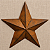 Estrela Pendente de Metal Rústica 40 cm - Imagem 1