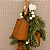 Pendente Natalino com Sinos de Metal, Pinheiro e Berries 50 cm – Rústico Chic - Imagem 3