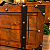 Kit 2 maletas decorativas de madeira com detalhes em couro estilo vintage - Imagem 4