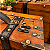 Kit 2 maletas decorativas de madeira com detalhes em couro estilo vintage - Imagem 5