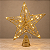 Estrela ponteira dourada com led a Pilha para árvore de natal - Imagem 1
