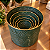 Kit cachepot rustico verde em metal de 20x20 com 6 unidades - Imagem 3