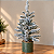 Árvore de Natal Nevada 60 cm com Base Rústica - Imagem 3