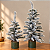 Árvore de Natal Nevada 60 cm com Base Rústica - Imagem 4