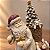 Papai Noel com Criança, Árvore e Ursinho em Resina 19 x 11 cm - Imagem 2