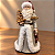 Papai Noel Vintage com Árvore Dourada e Bota de Presentes em Resina 22 x 12 cm - Imagem 1