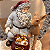 Papai Noel Vintage com Rena e Guirlanda Iluminada em Resina com LED 23 x 20 cm - Imagem 2
