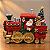 Trem de Natal Vintage com Papai Noel e Presentes em Resina – 21 x 25 cm - Imagem 1