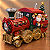 Trem de Natal Vintage com Papai Noel e Presentes em Resina – 21 x 25 cm - Imagem 2