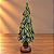 Árvore de Natal Decorativa Verde com Leve Brilho em Resina – 32 x 14 cm - Imagem 1