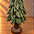 Árvore de Natal Decorativa Verde com Leve Brilho em Resina – 32 x 14 cm - Imagem 2