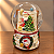 Globo de Neve Natalino com Papai Noel e Árvore – Caixa de Música 15 cm - Imagem 1