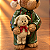 Ursinho Natalino em Resina com Coelhinho – 13 x 8 cm - Imagem 3