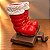 Suporte Natalino para Meias e Guirlandas em Resina – Botas do Papai Noel – 12 cm - Imagem 2