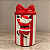 Pote Natalino de Porcelana com Tampa e Papai Noel – 20 x 11 cm - Imagem 1