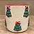 Cachepô Natalino de Porcelana com Árvores de Natal em Relevo – 14,5 x 14 cm - Imagem 2