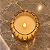 Vela Decorativa LED em Vidro Âmbar – 12 x 8 cm - Imagem 2