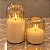 Vela Decorativa LED em Vidro Âmbar – 12 x 8 cm - Imagem 3