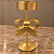 Castiçal Porta-Vela de Metal Dourado com Laço – 27 x 13 x 9 cm - Imagem 1