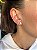 BRINCO ARGOLA DIAMANTES E ESMERALDA P - Imagem 3