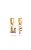 BRINCO ARGOLA LETRAS ZIRCONIA - Imagem 1