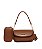 Bolsa Marrom Estilosa com Alça e Necessaire - Imagem 1