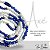 Guia Fio de Contas Azul e Branco com 65 cm de Cristal com Firma e 196 Cristais - Imagem 3
