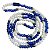 Guia Fio de Contas Azul e Branco com 65 cm de Cristal com Firma e 196 Cristais - Imagem 5