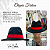 Chapeu Fedora - Preto e Vermelho - Imagem 2