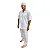 Roupa De Ração Branca Oxford Masculina - 2 Peças - Imagem 1