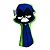 Sude Almofada Ravena Teen Titans Go - Imagem 1